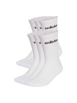 ADIDAS SPORTSWEAR Sportinės kojinės 'Linear Crew Cushioned 6 Pair Pack' juoda / balta