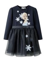 NAME IT Suknelė 'NMFOsimi Frozen' tamsiai mėlyna / sidabrinė / balta