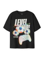 NAME IT Marškinėliai 'NKMJump Fifae' šviesiai žalia / oranžinė / juoda / balta