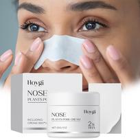 Blackhead Remover Nose Mask Set Deep Cleaning Nose Blackhead Remove Cuticles Brightening Skin 2% Bha Nose Plants Pore Strips Kit 30G*1+STRIPS*60 beige