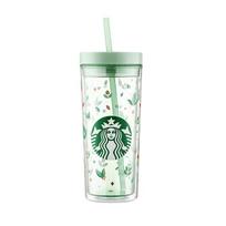 Starbucks Green Wilderness Clear PC Straw Tumbler 473ml white