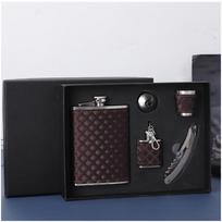 1 Rinkinys Nešiojamas nerūdijančio plieno mažas vyno ąsotis aukščiausios klasės rinkinys, nemokamas vyno taurės piltuvėlis 301-400ml black