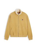 Tommy Jeans Demisezoninė striukė garstyčių spalva / balkšva
