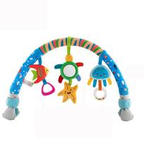 Baby Toy Toddler Cribs Cradles Hanging Bell Baby Stuff Newborn Stroller Stroller Play Arch Bed Toys for Babies 0 12 Months blue
