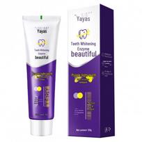 Purple Light Whitening Enzyme Toothpaste - Smoke Stain Remover, Fresh Breath & Gum Protection blue