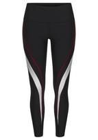 LASCANA ACTIVE Sportinės kelnės raudona / juoda / balta