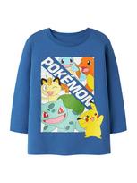 NAME IT Marškinėliai 'NMMJUICE POKEMON' mėlyna / geltona / oranžinė / balta