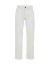 WE Fashion „Chino“ stiliaus kelnės balta