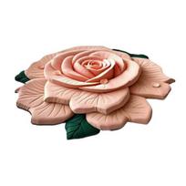 Gėlių grindų kilimėlis Realistinis 3D vizualinis efektas Gėlių kilimas Absorbuojantis grindų kilimėlis su neslystančiu pagrindu Miegamajam Prieškambariui Svetainei 50cm beige