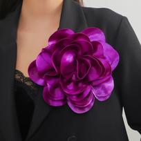 20CM Lapel Pin Large Flower Ornamental Pin Handmade Clothing Accessory Brooch tamsiai violetine spalva
