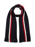 TOMMY HILFIGER Šalikas tamsiai mėlyna / vyšninė spalva / balta