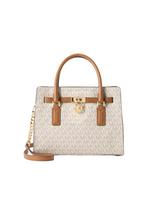 MICHAEL Michael Kors Rankinė nebalintos drobės spalva / marga smėlio spalva / ruda (konjako)