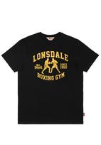 LONSDALE Marškinėliai 'Thewles' geltona / juoda