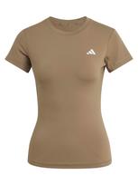 ADIDAS PERFORMANCE Sportiniai marškinėliai 'POWER ESSENTIALS' rusvai žalia / balta