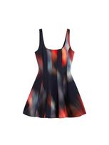Desigual Suknelė pilka / raudona / juoda