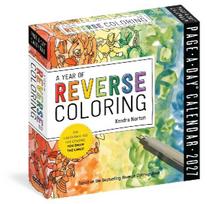 A Year of Reverse Coloring Page-A-Day® Calendar 2027: The Calendar Has the Colors, You Draw the Lines!