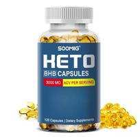Keto Papildai 3000 mg obuolių acto per porciją 120 kapsulių buteliuke 120 Capsules gray