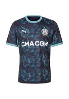 PUMA Triko 'OM Away Replica' tamsiai mėlyna / azuro spalva / balta