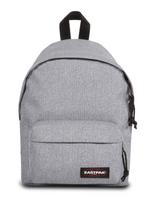 EASTPAK Kuprinė 'Orbit' margai pilka / karmino raudona / juoda / balta