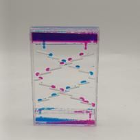 Square Liquid Hourglass Timer - Creative TikTok Style Colorful Decompression Ornament gray