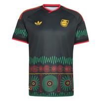 ADIDAS PERFORMANCE Triko 'Jamaika 26 x Bob Marley' geltona / smaragdinė spalva / raudona / juoda