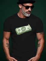 Summer Graphic Tshirt with Dollar Bill Print  THE NEW $10... XXXL brown