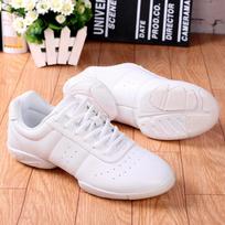 Women Fashion Non-slip Dance Shoes Breathable Soft Sole Aerobics Athletic Shoes Comfortable Flexible Footwear for Girls Dancing Training 29 balta