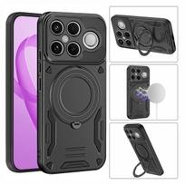 Magnetic Wireless Charging Armor Case for Xiaomi POCO F8 Ultra 5G X8 Pro max M8 POCOF8 POKO POCO F8 Pro Poco F8 ultra juoda
