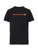 Nike Sportswear Marškinėliai 'STD' tamsiai oranžinė / juoda / balta