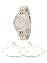 MICHAEL Michael Kors Analoginis (įprasto dizaino) laikrodis 'LEXINGTON' auksas / sidabrinė / balta