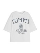 TOMMY HILFIGER Laisvi marškinėliai 'VARSITY CREST' opalo / balta
