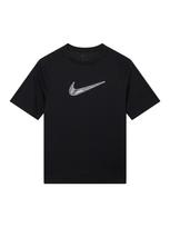 NIKE Sportiniai marškinėliai juoda / balta