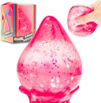 Big Water Drop Squishy, Maltose Stress Ball, Slow Rebound Squeeze Toy, Aesthetic Desk Ornament, Sensory Fidget, Adults rožinė