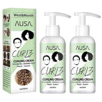 2x Hair Curl Spray Enhances Natural Wave Curl Boost Cream Fluffy Hair Styling Products 50ml less