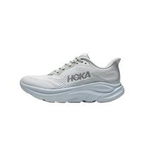 Hoka One One Clifton 11 Solid Color Comfortable Lace-Up Fabric Synthetic Leather Low-Top Running Shoes Women sneaker 1176573-STMN 35 white