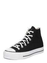 CONVERSE Sportbačiai su auliuku 'CHUCK TAYLOR ALL STAR LIFT PLATFORM WIDE WIDTH' juoda / balta