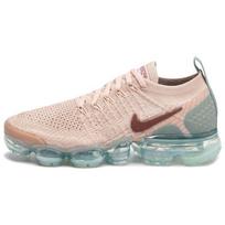 Nike VaporMax 2.0 Mesh Breathable Lightweight Breathable And Lightweight Low top Casual Running Shoes Women's Pink 942843-203 38.5 beige