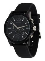 ARMANI EXCHANGE Analoginis (įprasto dizaino) laikrodis pilka / juoda / sidabrinė
