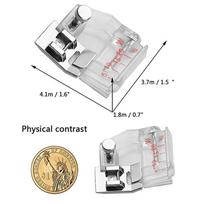 Adjustable Bias Tape Binding Foot Snap Presser Foot 6290 For Brother And Most Low Shank Sewing Machine Accessories white