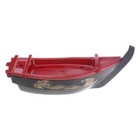 Multifuntional Sushi Serving Board Elegant Food Plate Plastic Texture for Sliders Dessert and Creative Presentations raudona