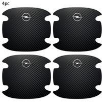 4pcs Car Door Handle Sticker Carbon Fiber Scratches Resistan For Opel Insignia Astra G J F K Vectra C H Corsa C B D Omega Rj7 black