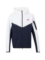 Nike Sportswear Džemperis 'Tech Fleece' tamsiai mėlyna jūros spalva / balta