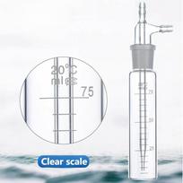 Transparent Lab Glass Impact Absorber Bottle 10ml 25ml 50ml 75ml 125ml 250ml Ideal for Gas Sampling and Absorption 10ml White gray