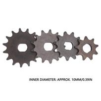 4PCS Scooter Motor Chain Sprocket T8F 15T 13T 11T 9T H Hole Metal Engine Chain Pinion Replacement for 47cc 49cc Dirt Bike All Terrain Vehicle gray