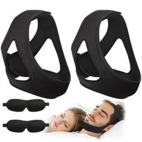 Anti-Snoring Chin Strap for Men Women – Triangle Jaw Support, Adjustable Mandible Support for Sleep Apnea Aid juoda