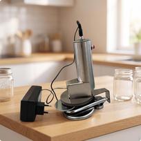 Electric Can Sealer Food-Safe Universal for Kitchen, Home Canners beige