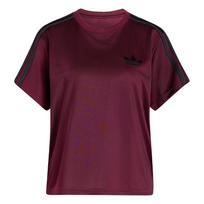 ADIDAS ORIGINALS Marškinėliai 'Firebird' vyno raudona spalva / juoda