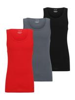 Calvin Klein Underwear Apatiniai marškinėliai pilka / raudona / juoda