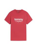 Tommy Jeans Marškinėliai melionų spalva / balta