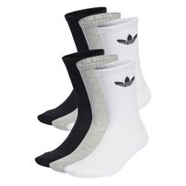 ADIDAS ORIGINALS Kojinės 'Trefoil Cushion' pilka / margai pilka / juoda / balta